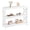 White, variant on Sunshen Console Table with 3 Storage Shelves, Entryway Table Sofa Side Table Narrow Long Bookshelf for Hallway Living Room, Accent Furniture, White | Bookshelf