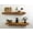 Oiled, variant on Modern Timber Craft Reclaimed Wood Wall Shelves | Rustic | Set of 2 (24" x 6") | Easy-to-Install Hardware Included (Oiled)
