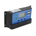 thumbnail image 3 of Controlador de carga solar de 12 V y 24 V con puerto USB, protección contra sobrecarga, panel solar, regulador de batería con pantalla LCD de 10 A., 3 of 14