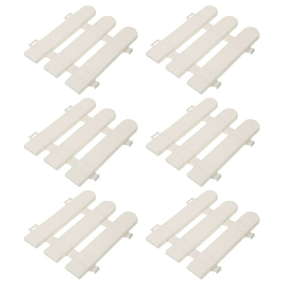 Raindrops 6Pcs Grave Fence Border for Garden and Courtyard 11.8x6.7in