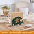 thumbnail image 6 of Yayeee Napkin Holder for Table Kitchen Paper Tissue Organization, Green Christmas Gingerbread, 6 of 8
