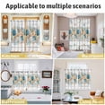 thumbnail image 5 of Vintage Beach Coastal Kitchen Curtains Window Panels, Nautical Shell Starfish Coral Summer Insulated Window Treatment Curtain, Grommet Curtains for Bedroom/Living Room/Bathroom, 2 Piece 52"Wx63"L, 5 of 8