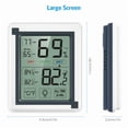 thumbnail image 4 of Digital Thermometer Hygrometer, AMIR Indoor Thermometer with Touch LCD Backlight Humidity Gauge for Home, White, 4 of 9