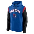 thumbnail image 2 of Men's Fanatics Royal Philadelphia 76ers Scorer Pullover Hoodie, 2 of 3