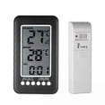 thumbnail image 1 of LCD Digital Wireless Indoor/Outdoor Thermometer Clock Temperature Meter, 1 of 5