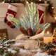 thumbnail image 4 of 12-inch Desktop Christmas Tree Small Artificial Christmas Tree Mini Christmas Tree With Red Berry Pines Cones And Burlaps Base Ideal For Home Farmhouses Desk, 4 of 6