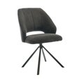thumbnail image 3 of Silla de Comedor Macarena Silla Giratoria 360 Grados Portátil con Respaldo Negro, 3 of 8