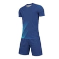 thumbnail image 4 of ATOGUTA Boys Soccer Jersey Set 2 Piece Short Sleeve Soccer Jersey Kids Shirt and Boys Soccer Shorts Youth Activewear Set Size 4T-14, Navy, 4 of 8