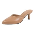 thumbnail image 3 of YLYL Womens Pumps Kitten Heel Closed Pointed Toe Slip on Fashion Party Event Prom Office Dress Shoes, 3 of 9