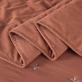 thumbnail image 6 of Chezmoi Collection Corduroy King Comforter Set Terracotta, 3-Piece Luxury Cross Stitch Soft Plush Warm Polyester Corduory Bedding, 1 Comforter 106 in x 92 in and 2 Pillow Shams 20 in x 36 in, 6 of 9