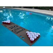 Skip's Garage Floating Beer Pong Table, Foam Pool Toy, Portable