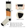 thumbnail image 3 of FORMRS Womens Knee High Socks Casual Long Thick Travel Daily Wear, 1 Pair, Sleeping Black Cat, 3 of 6