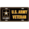 thumbnail image 2 of 212 Main MP9026 6 x 12 in. U.S. Army Veteran Metal License Plate, 2 of 2