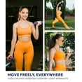 thumbnail image 3 of Nirlon Y Back Adjustable Sports Bras For Women - Nirlux Camisole Sports Bra, Stretchy Womens Tops Soft Workout Tops For Women (Marigold, 10), 3 of 6