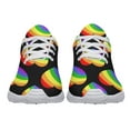 thumbnail image 5 of Rainbow Pride Shoes Men Women Fashion LGBT Sneakers Adult Lightweight Breathable Running Shoes White Size 4, 5 of 7