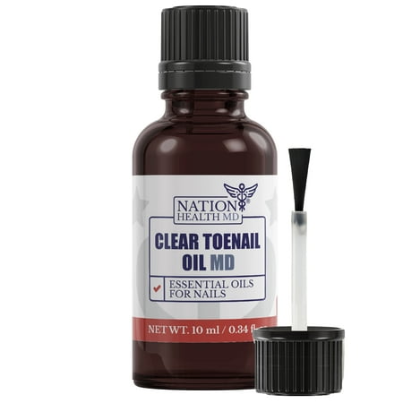 Nation Health MD Clear Toenail Oil MD for Toenail Fungus with Tea Tree Oil