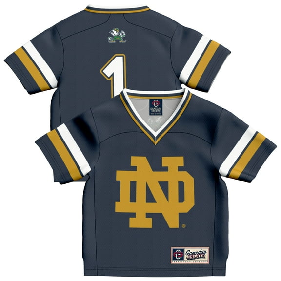 Infant GameDay Greats #1 Navy Notre Dame Fighting Irish Collegiate Football Fashion Jersey