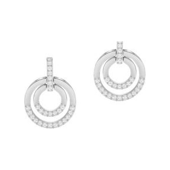 Crystal Pave Round Stud Earrings