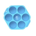 thumbnail image 2 of Baking Mold Hexagon 7 Grids Cake Mould Silicone Mold ; Non-stick Chocolate Cooking Mold, Blue, 2 of 8
