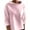 Pink-Fashion Sweatshirts, variant on Xcmzpl Fleece Sweatshirts for Women Loose Fit Solid Color Round Neck Sweatshirt Holiday Pullover Tops Tunic Long Sleeve T-shirts Fall Fashion
