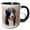 Black/White, variant on 3drose, Image of Watercolor St. Bernard Dog, 15oz Mug