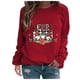 thumbnail image 2 of Pntutb suéter de cuello redondo con estampado navideño suelto de moda para mujer Pntutb Pntutb-5667, 2 of 7