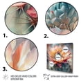 thumbnail image 3 of Designart "Orange Green Cactus Flower III" Floral Cactus Wall Art Print, 3 of 5