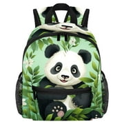 Panda Diaper Backpack with Adjustable Shoulder Strap, Large Capacity, Printed Design, Lightweight | Book Bags, Airport Backpack, School Backpack
