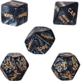 thumbnail image 1 of Juego de dados sexuales para parejas adultas, juegos sexuales, 5 piezas de dados para fiestas sexuales con 48 formas de jugar divertidos juegos de rol románticos, juguetes sexuales para parejas adult, 1 of 5