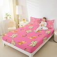 thumbnail image 4 of Feelyou Hippie Cowgirl Boot Bed Sheets for Kids, Southwestern Hat King Sheets, Pink Princess Style Sheet Set, Super Cozy Room Decor, 4 Pieces, 4 of 7
