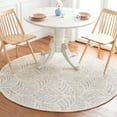 thumbnail image 2 of SAFAVIEH Jardin Cyan Leaves Area Rug, Ivory/Blue, 6' x 6' Round, 2 of 8