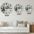 thumbnail image 4 of Designart 'Little House In The Winter Mountains' Traditional Wall Clock, 4 of 5