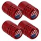 thumbnail image 1 of American Flag Valve Stem Caps Metal Decorative Valve Stem Caps for 4Pcs, 1 of 4
