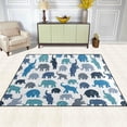 thumbnail image 3 of Coolnut Area Rug Pad Elephants On White Nursery Rugs, Floor Mat for Kids Playing Room Living Room Bedroom, 80 x 58 inch, 3 of 6
