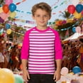 thumbnail image 2 of oqasdz Boys Long Sleeve Color Contrast T Shirt with Striped Design Classic Shirt for Kids and Youth Lightweight Soft Versatile Casual Outdoor, 2 of 4