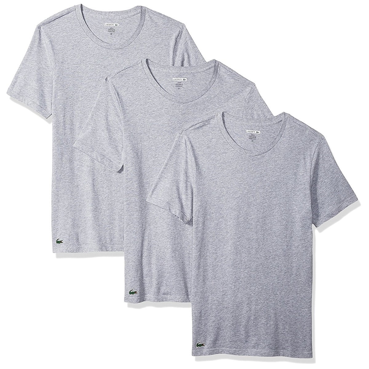 lacoste white t shirt 3 pack