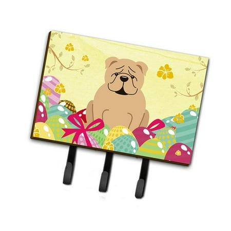 

Easter Eggs English Bulldog Fawn Leash or Key Holder