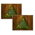 thumbnail image 1 of Oleegame 2 Pcs Sets de Table de Noël Rustiques Vintage Lavables, 1 of 4