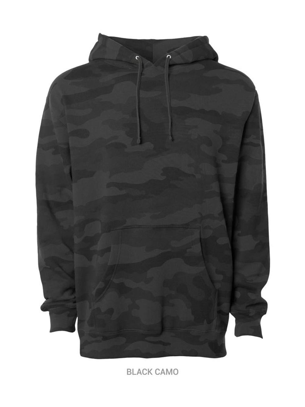 トップス ida sply camo logo black 10oz. Heavyweight Pullover Hood | Independent Trading Company