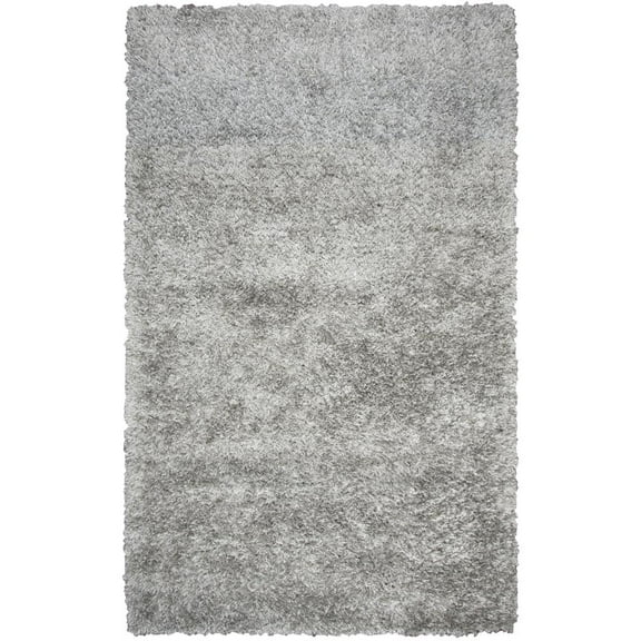 Alora Decor Pearl 9' x 12' Solid Gray Hand-Tufted Area Rug