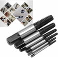 thumbnail image 3 of Vallaes 6pcs High Speed ​​Steel Screw Extractor Coarse Thread Damaged Extraction Drill Bits, 3 of 4