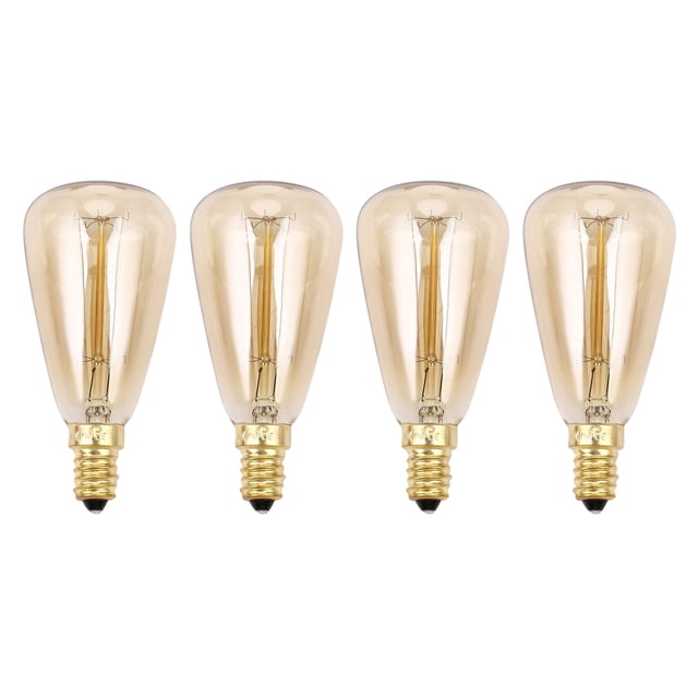4X Bombillas Vintage E14 220V ST48 Bombillas Incandescentes 25W 40W 60W Luz Retro de Filament para Colgante