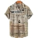 thumbnail image 3 of Camisas con gráficos de periódicos para hombres, ropa con impresión 3D, camisas hawaianas de playa, blusas de manga corta Y2K, ropa vintage, blusa con solapa, 3 of 5