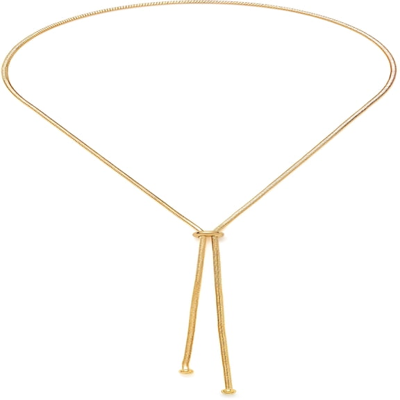 DESIGNICE Gold Silver Necklace for Women Y Chain Adjustable Gold Long Necklaces Dainty Jewelry