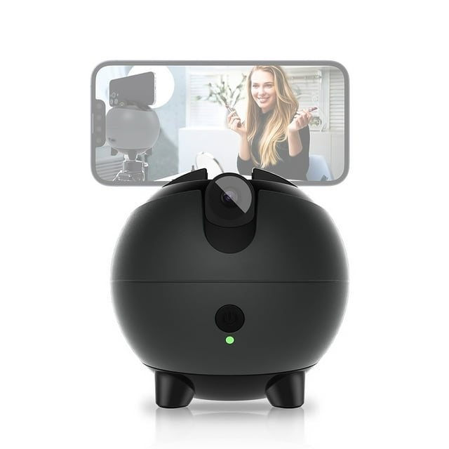 Tracking AI Auto Face Tracking Gimbal Stabilizer for Smartphone Desktop Selfie Stabilizer for Phone Robot Cameraman 360 Rotation Control No APP Required for Vlog Live