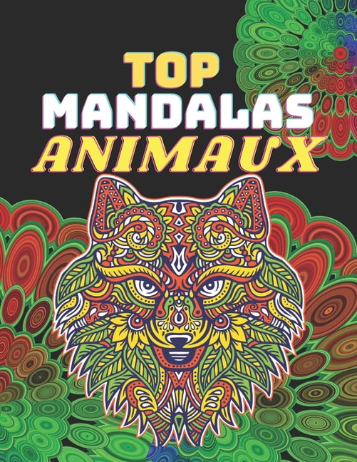 top mandalas animaux votre livre de coloriage adulte avec 50 magnifiques a colorier anti stress sans bavures grand format a4 paperback walmart com renne