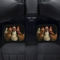 thumbnail image 4 of Renewold 4 Pieces Front and Rear Rooster Car Floor Mats Chicken Car Floor Mats All Weather Protection Non-slip Rubber Backing Universal Fit for Car Truck Sedan SUV, Black, 4 of 7