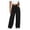 Black, variant on Women's High Waist Button Fly Straight Leg Jeans,Loose Wide Leg Classic Denim Casual Trousers with Pockets,Dark Blue Women's XXS-XXXXL