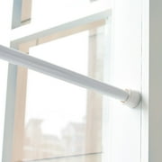Spring Loaded Extendable Shower Curtain Rod - Aluminum Pole with Round Head | Tension Curtain Rail for Bathroom & Windows | Adjustable Length Rust-Resistant Aluminum Curtain Rod(15.8-27.6)