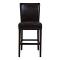 thumbnail image 2 of Milton Bonded Leather CTR Stool, Coffee Bean, 2 of 10